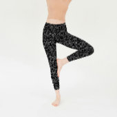 Comfy Yoga zwarte bloemen Leggings