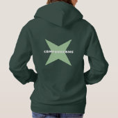 ComfyDreams Green Star ontworpen Hoodie (Achterkant)