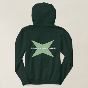 ComfyDreams Green Star ontworpen Hoodie