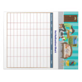 ComfyPaws Pet medicatie grafiek Notitieblok (Voorkant)