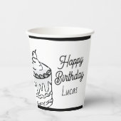 Comic 2D Boys Second Birthday Party Papieren Bekers (Voorkant)