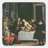 Comic Actors Vierkante Sticker (Voorkant)