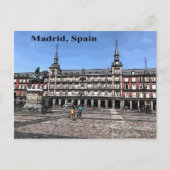 Comic Art of a plaza in Madrid, Spanje briefkaart (Voorkant)
