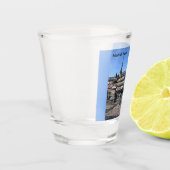 Comic Art of a plaza in Madrid, Spanje Shot Glas (Links)