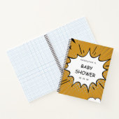 Comic Baby shower cadeau lijst Notitieboek (Binnen)