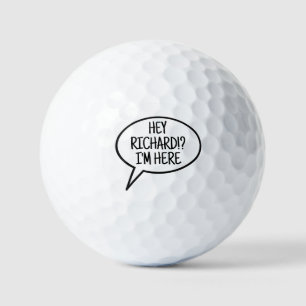 Comic ballon golfballen Grappige golfer verloren b