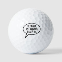 Comic Balloon Custom Golfer Alone Lost Ball