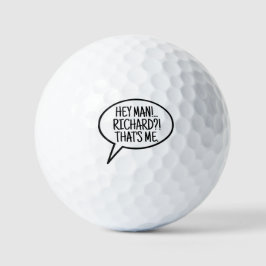 Comic Balloon Custom Golfer Alone Lost Ball Golfballen
