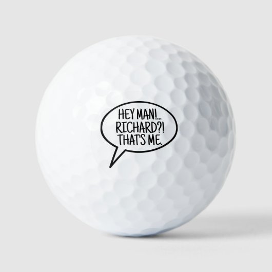 Comic Balloon Custom Golfer Alone Lost Ball Golfballen (Voorkant)