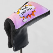 Comic beste vader ooit gepersonaliseerde golf hoof golfheadcover (3/4 voorkant)