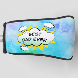 Comic beste vader ooit gepersonaliseerde golf hoof golfheadcover