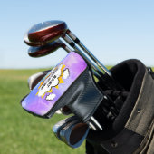 Comic beste vader ooit gepersonaliseerde golf hoof golfheadcover (Insitu)