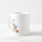 Comic Bird Beach Cleanup Crew Koffiemok (Voorkant links)