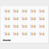 Comic Boek Liefhebber Stout Design Ronde Sticker (Vel)