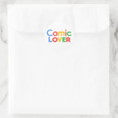 Comic Boek Liefhebber Stout Design Ronde Sticker (Tas)