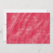 Comic boek superheld meisje baby shower kaart (Achterkant)