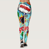 Comic Book Action Bubbles Leggings (Achterkant)