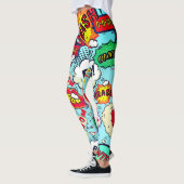 Comic Book Action Bubbles Leggings (Links)