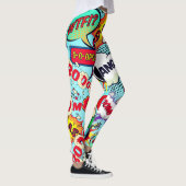 Comic Book Action Bubbles Leggings (Rechts)