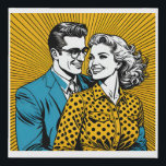 Comic Book Affair Pop Art - Retro-geïnspireerd Imitatie Canvas Print<br><div class="desc">Geniet van de nostalgie van klassieke stripverhalen met deze boeiende Comic Book Affair Pop Art! Dit kunstwerk combineert prachtig de essentie van retro strips met de stoutmoedigheid van pop art, waardoor een visueel verbluffend en speels meesterwerk ontstaat. Dompel jezelf onder in de levendige kleuren, dynamische composities en expressieve personages die...</div>