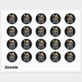 Comic Book Antiheld Hammer Time Prestatie Ronde Sticker (Vel)