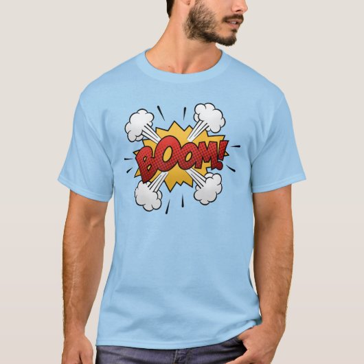 Comic Book Art Boom Bubble T-shirt (Voorkant)