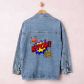 Comic Book Art Pop Denim Jacket (Hangar)