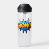 Comic Book Art Wow Bubble gepersonaliseerd Waterfles (Achterkant)