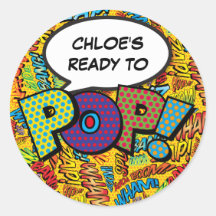 Comic Book Baby Shower Strooi Klaar om te POP