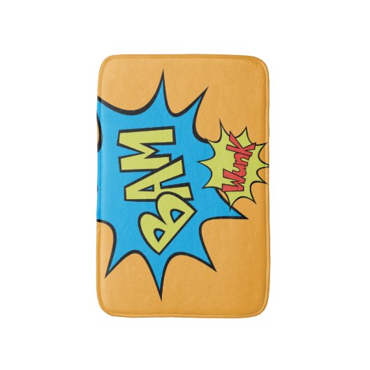 Comic Book "Bam"-ballon Badmat (Voorkant Verticaal)