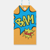 Comic Book "Bam"-ballon Cadeaulabel (Achterkant)