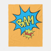 Comic Book "Bam"-ballon Fleece Deken (Voorkant)