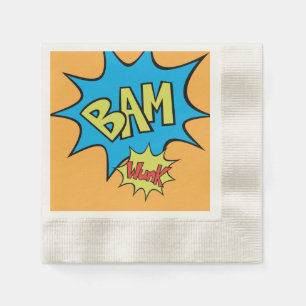 Comic Book "Bam"-ballon Servetten