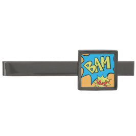 Comic Book "Bam"-ballon Verzilverde Dasspeld