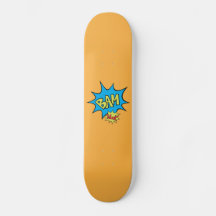 Comic Book "Bam" ballonskateboard Deck