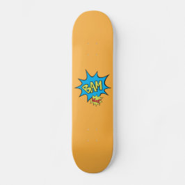 Comic Book "Bam" ballonskateboard Deck Persoonlijk Skateboard