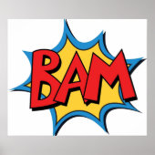 COMIC BOOK BAM POSTER (Voorkant)