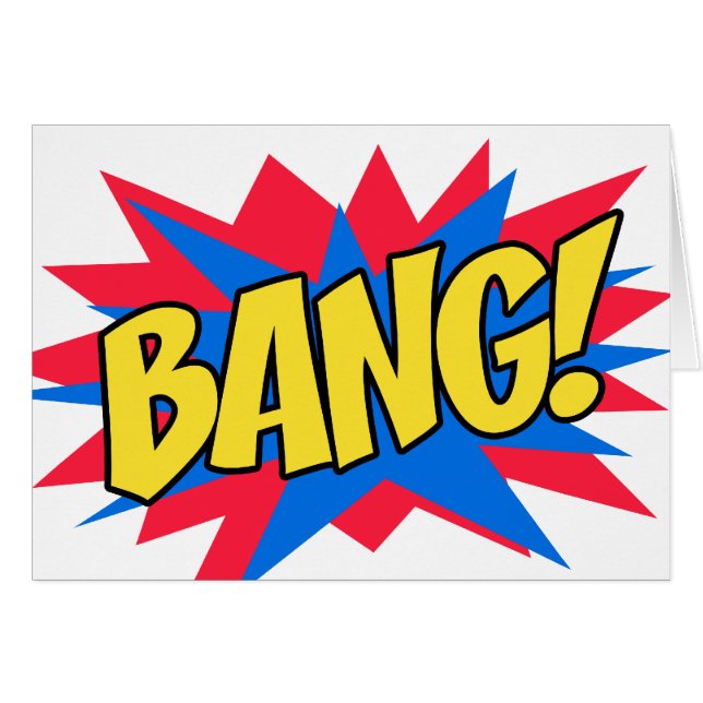 Comic Book BANG (Voorkant Horizontaal)
