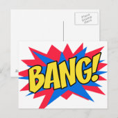 Comic book BANG Briefkaart (Voorkant / Achterkant)