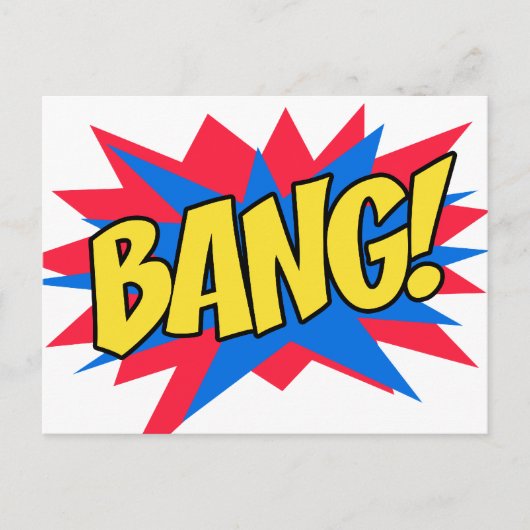 Comic book BANG Briefkaart (Voorkant)