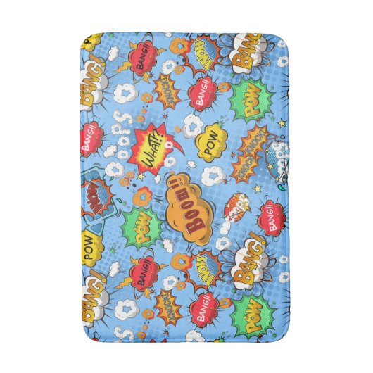 Comic book Bath Mat (Voorkant Verticaal)