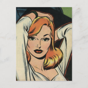 Comic Book Beauty Briefkaart