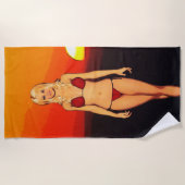 Comic Book Bikini Babe Strandlaken (Voorkant)