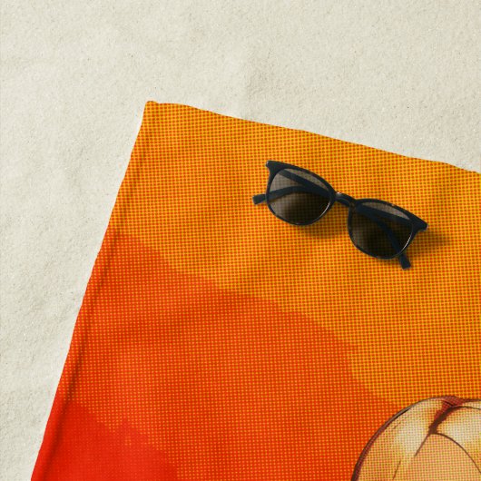 Comic Book Bikini Babe Strandlaken (In situ)