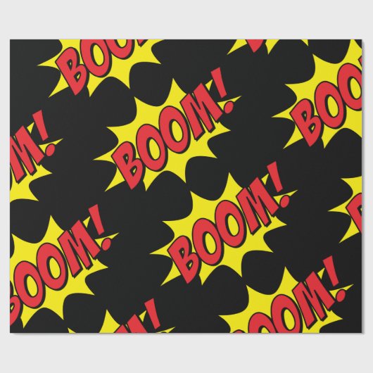 Comic Book Boom! Cadeaupapier (Vlak)