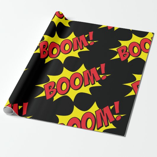 Comic Book Boom! Cadeaupapier (Uitgerold)