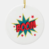 Comic Book Boom Keramisch Ornament (Voorkant)