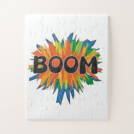 Comic Book BOOM Pop Art Explosie Legpuzzel (Verticaal)