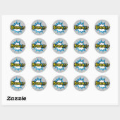Comic Book Boom Ronde Sticker (Vel)