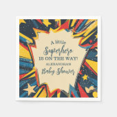  Comic Book Boy Baby shower Servet (Voorkant)